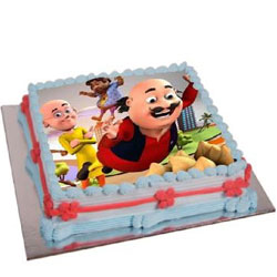 Delicious Motu Patlu Photo Cake