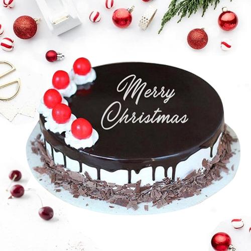 Amazing Merry-Xmas Black Forest Cake