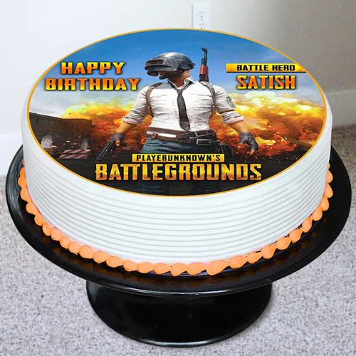 Marvelous PUBG Battleground Photo Cake