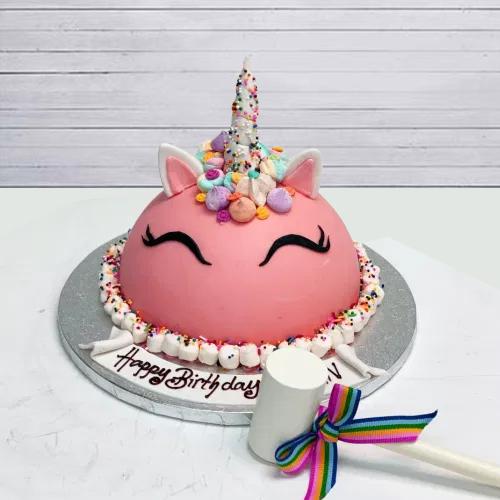 Designer Unicorn Smash Cake with Hammer