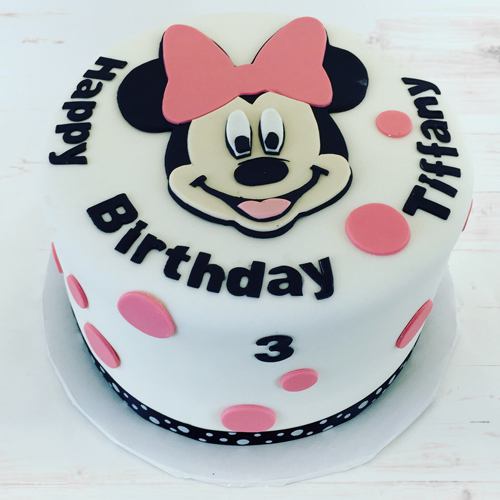 Mouth Watering Minnie Designed Cake for Kids