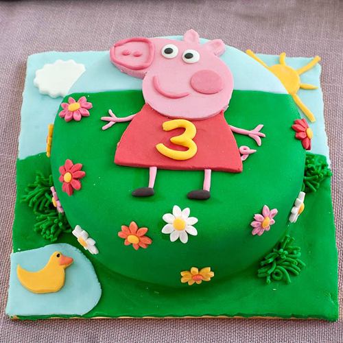 Amazing Kids Special Peppa Pig Fondant Cake