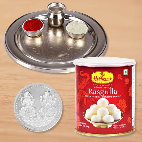 Haldiram Rosgulla N Thali  Free Coin