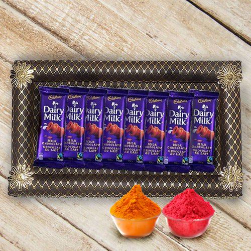 Zesty Selection of 8Pcs Cadbury Dairy Milk Chocolates