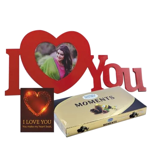 Wonderful Personalized ILU Gift Combo with Chocolates