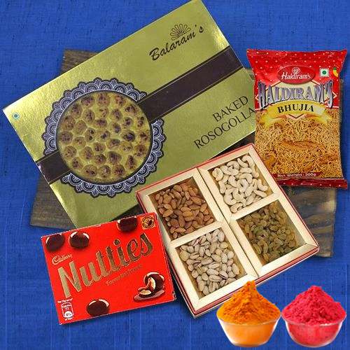 Delectable Balaram Mullick Sweets n Dry Fruits with Snacks