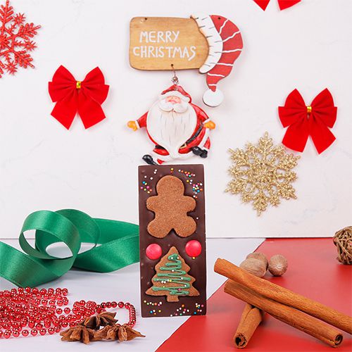 Handcrafted Christmas Chocolate Bar