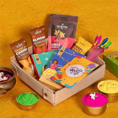 Sweet  N  Playful Holi Delights Hamper