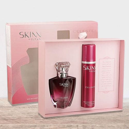 Amazing Skinn Celeste Coffret Set of Perfume N Deo for Men N Women