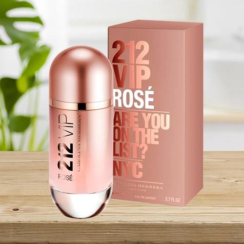 Charismatic Gift of Carolina Herrera 212 VIP Rose Eau De Perfume for Her