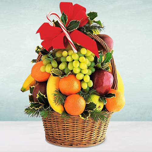 Classically Styled Seasonal Fruits Basket