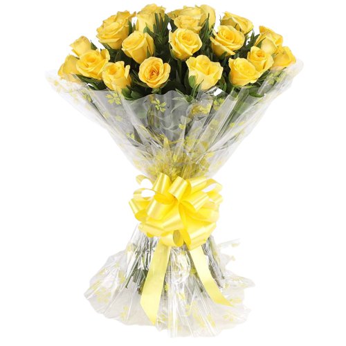 Fresh Yellow Roses Bouquet