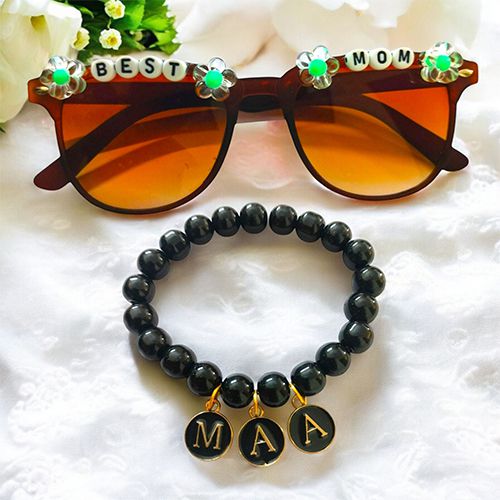 Stylish Goggles N Custom Mom Bracelet Duo