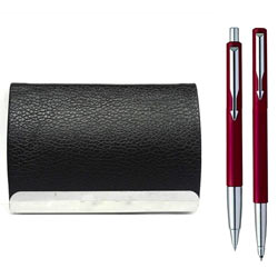 Fabulous Visiting Card Holder with Parker Vector Set