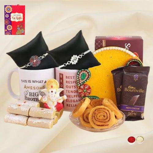 Fascinating Siblings Love Rakhi Hamper