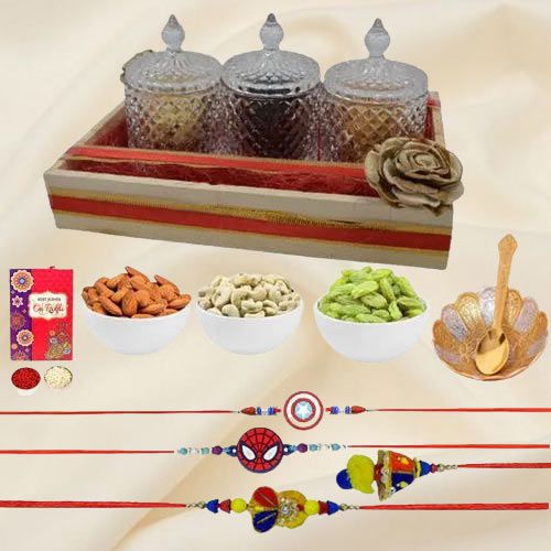 Family Rakhi with Dry Fruits Jamboree