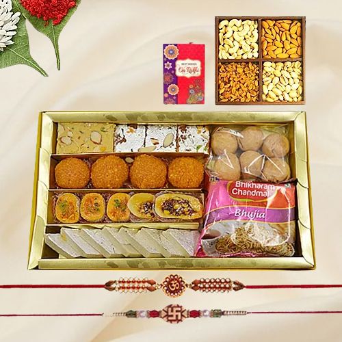 Rudrakhsha Rakhi n Sweets Infusion