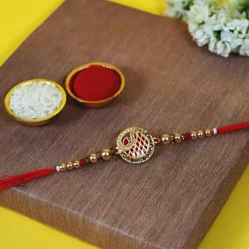 Premium Kundan Studded Rakhi