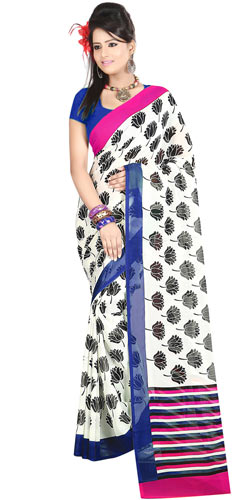 Remarkable Faux Georgette Printed Saree