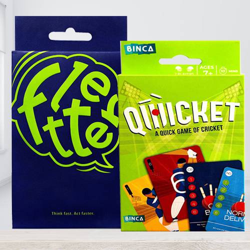 Exclusive Binca Qwicket Cricket N Fletter Card Game