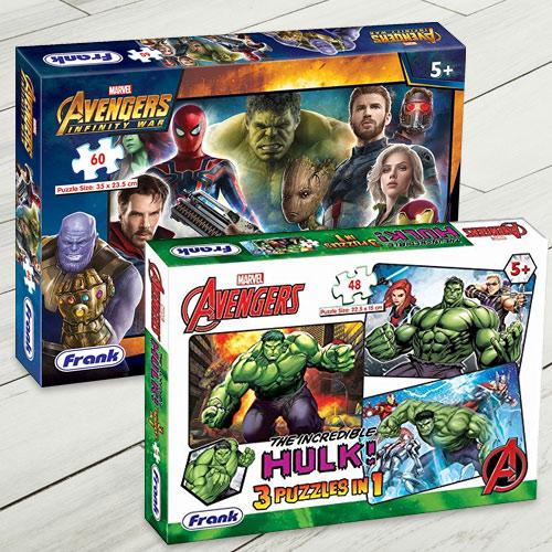 Exclusive Frank Marvel Avengers Jigsaw Puzzle Set