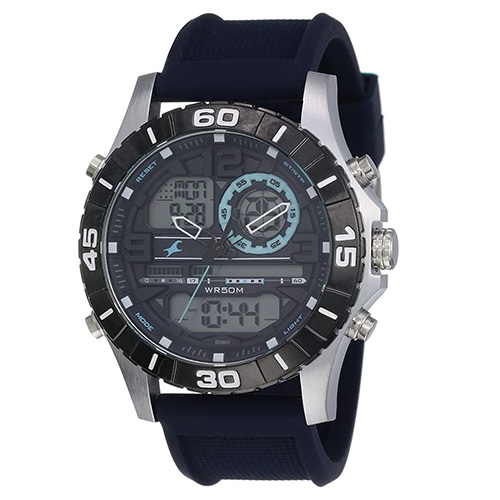 Classic Fastrack Analog Blue Dial Mens Watch