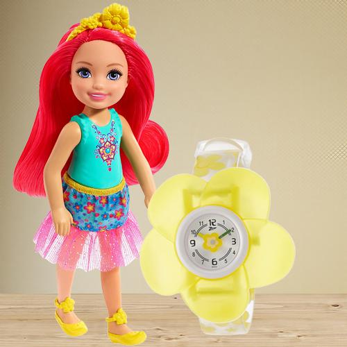 Wonderful Zoop Analog Watch N Barbie Chelsea Doll